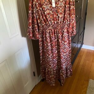 Loft large maxi dress nwt